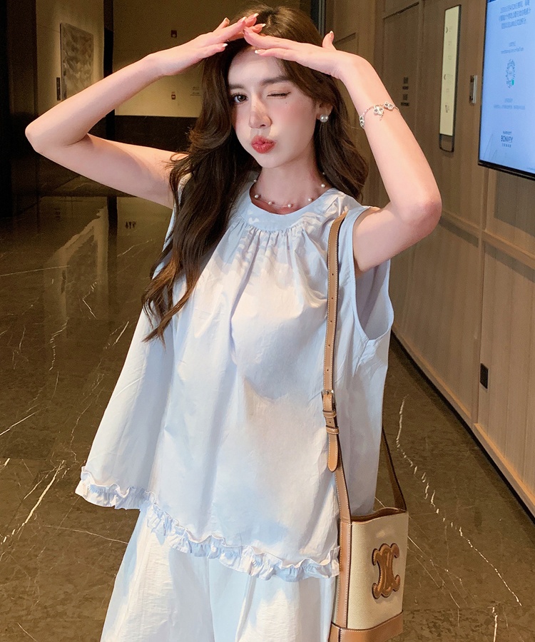 Summer sleeveless vest all-match shirt for women