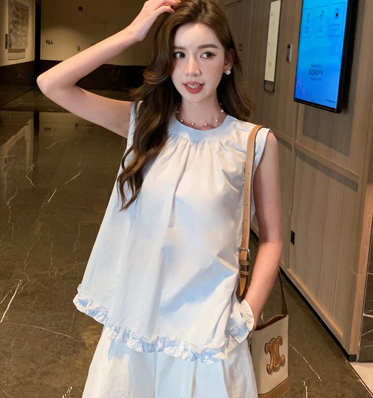 Summer sleeveless vest all-match shirt for women