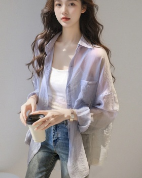 Outside the ride loose cardigan summer long coat for women