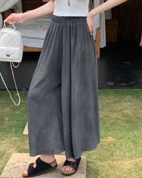 A-line ice silk skirt high waist culottes for women