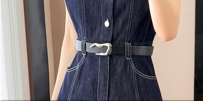 Binding France style dress slim long dress