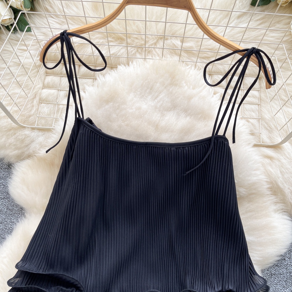 Sling loose niche tops short light luxury summer vest