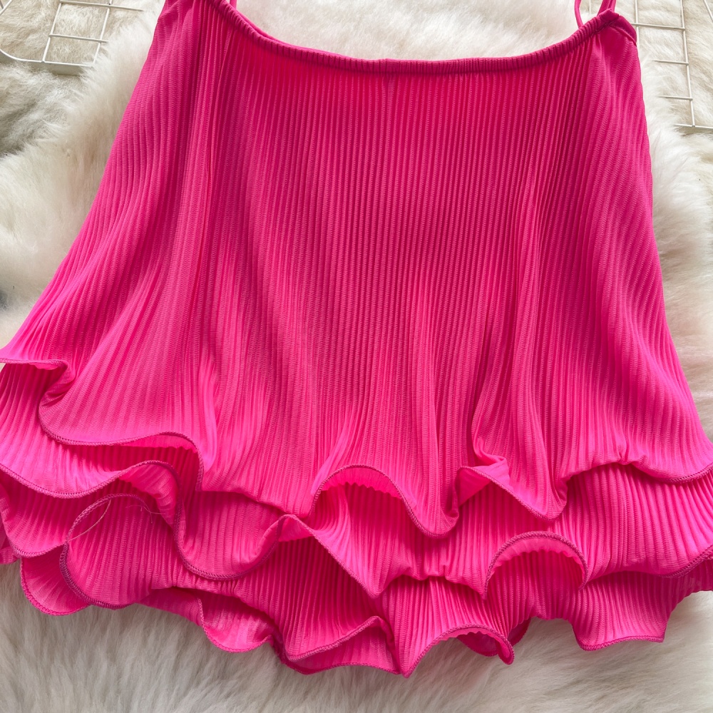 Sling loose niche tops short light luxury summer vest