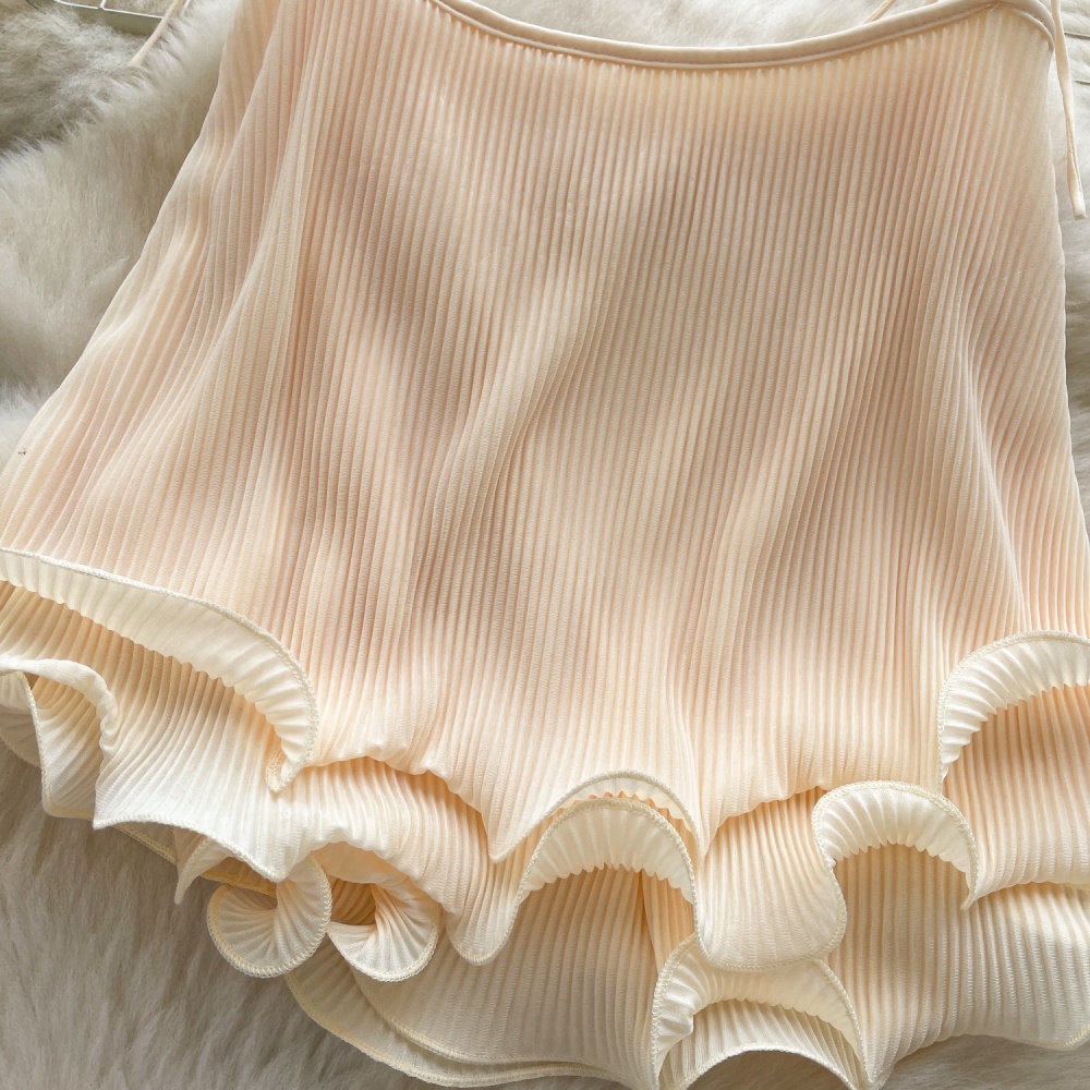Sling loose niche tops short light luxury summer vest