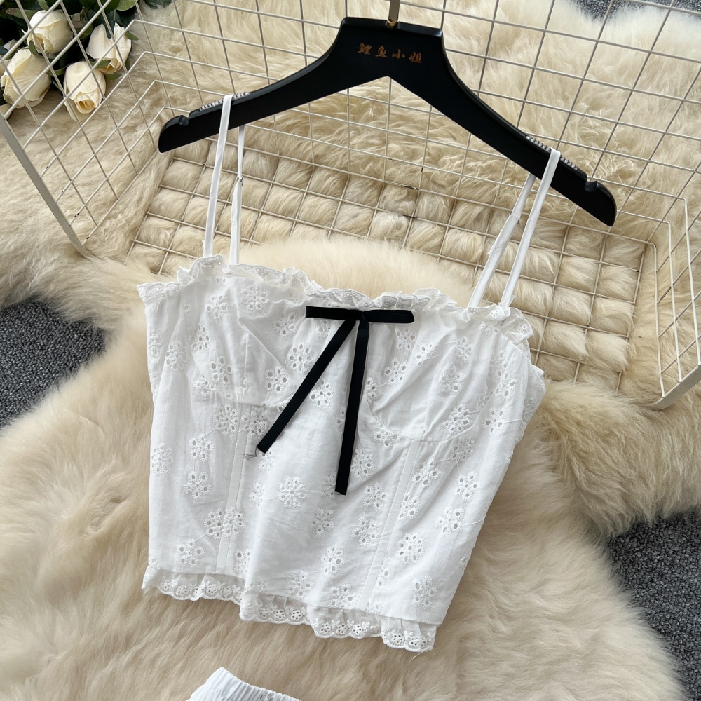 High waist long skirt vest a set for women
