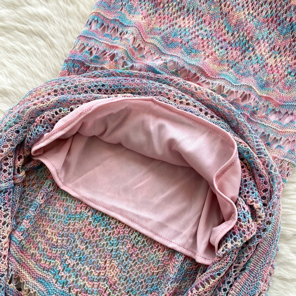 Sweet mermaid skirt summer rainbow tops a set for women