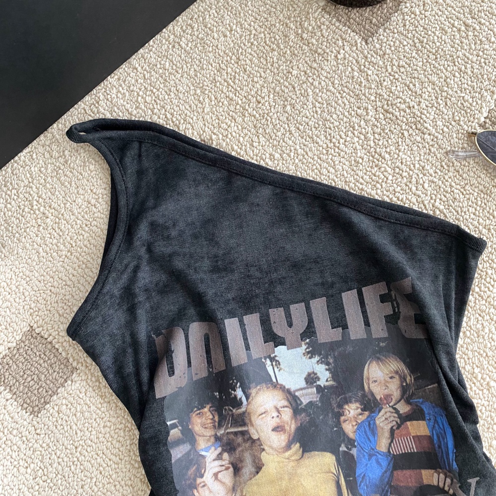 Printing enticement small shirt spicegirl summer vest