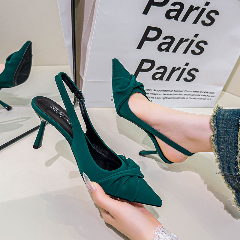 Pointed summer shoes large yard high-heeled shoes