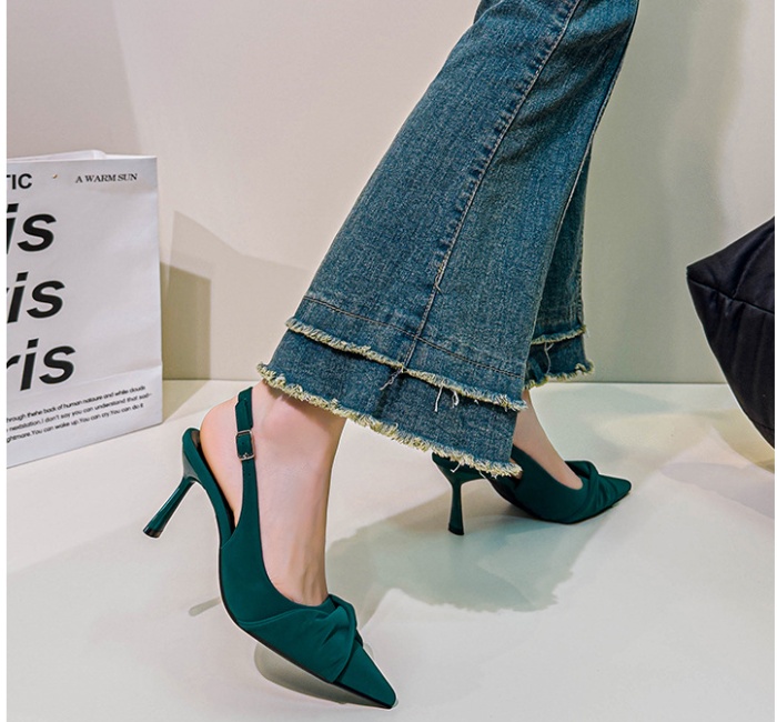 Pointed summer shoes large yard high-heeled shoes