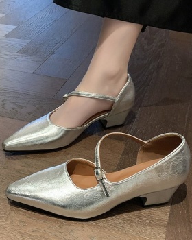 Fashion high-heeled shoes small leather shoes