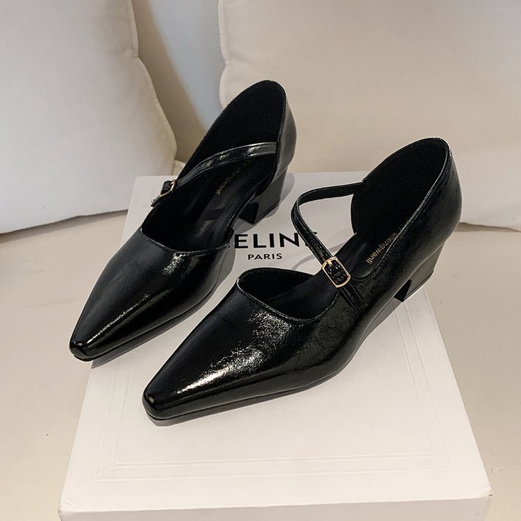 Fashion high-heeled shoes small leather shoes