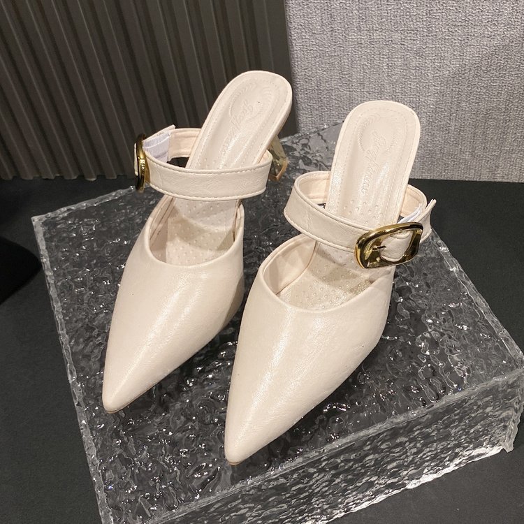 Lady France style high-heeled shoes pointed slippers