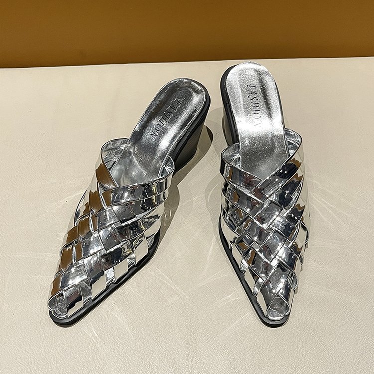 Lady pointed slipsole slippers fashion France style shoes