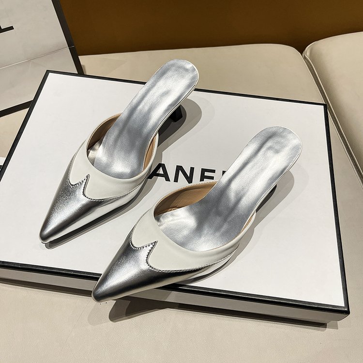 Fashion lady shoes summer pointed slippers for women
