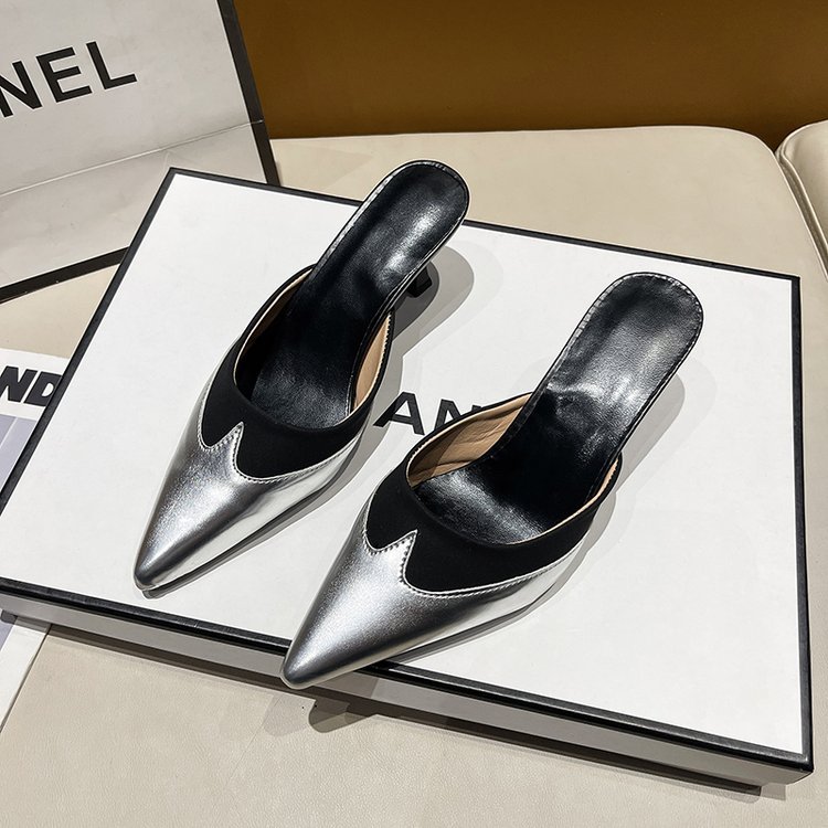 Fashion lady shoes summer pointed slippers for women