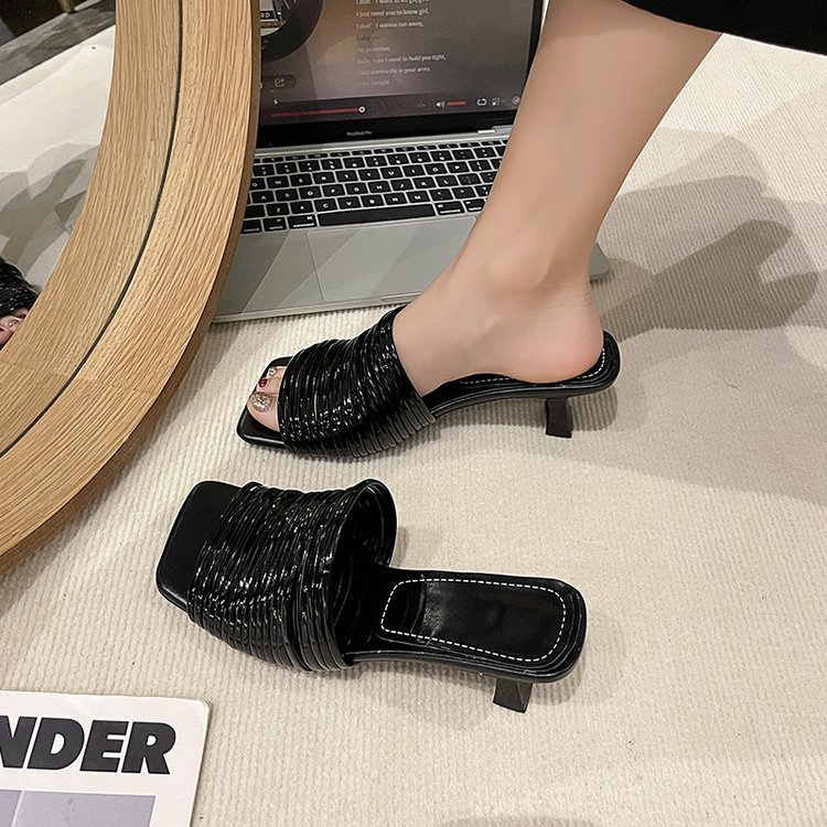 Fashion slippers France style high-heeled shoes for women