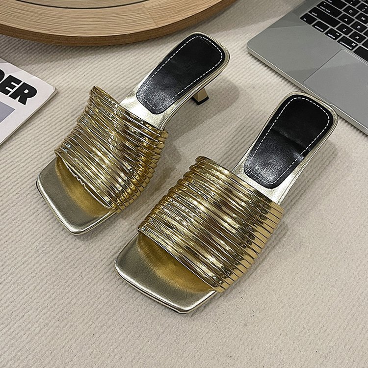 Fashion slippers France style high-heeled shoes for women