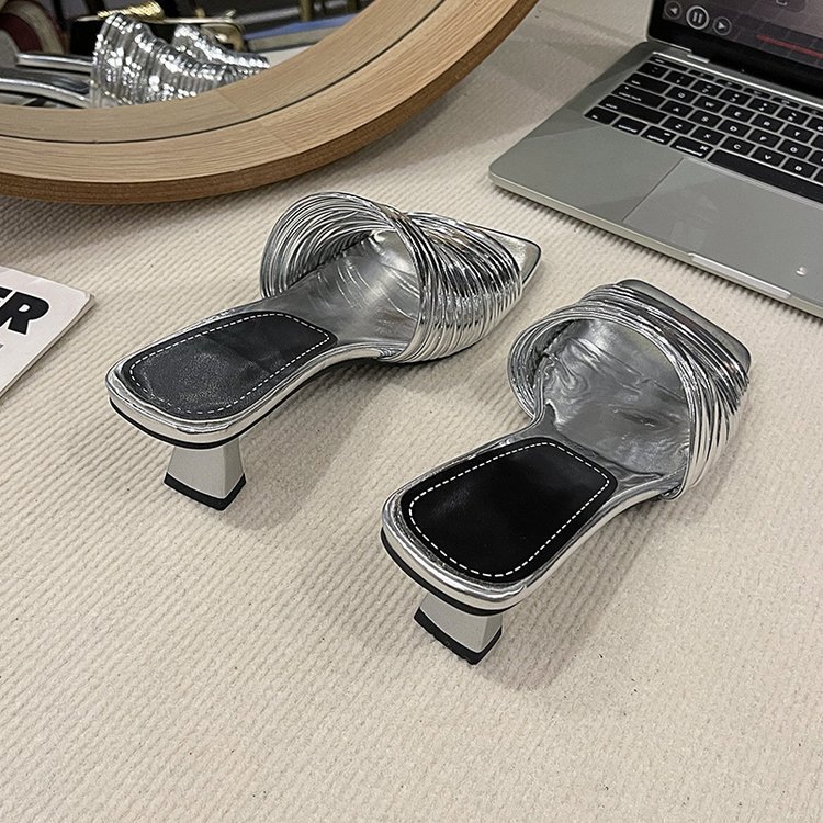 Fashion slippers France style high-heeled shoes for women