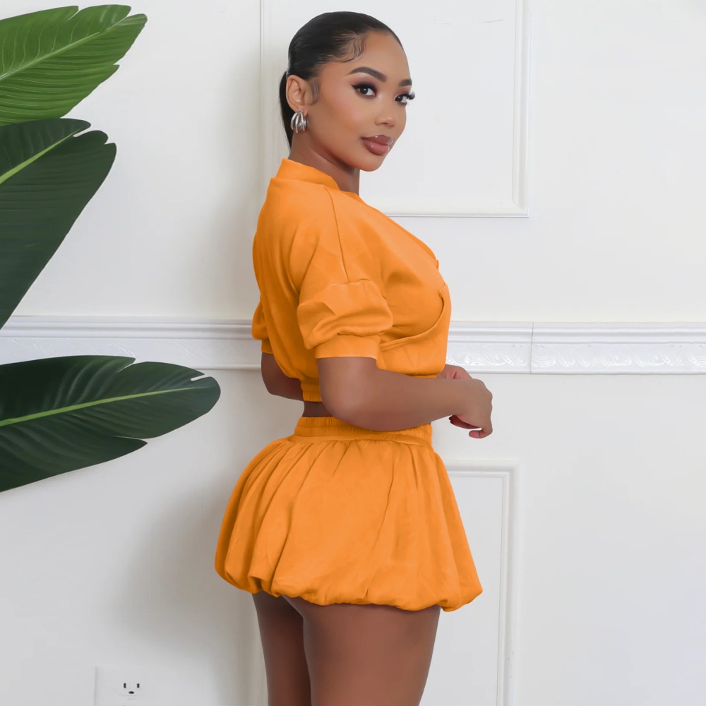 Fashion sports pure cotton culottes a set for women