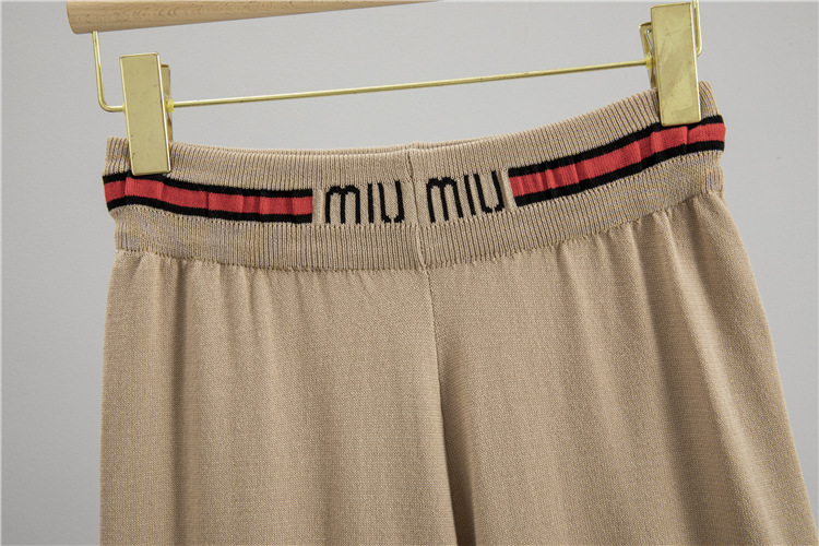 Summer wide leg pants long pants 2pcs set for women