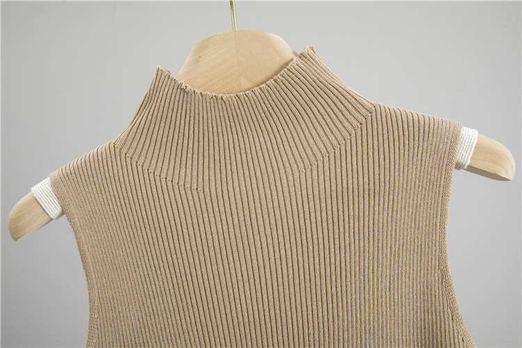 Sleeveless sweater knitted skirt 3pcs set
