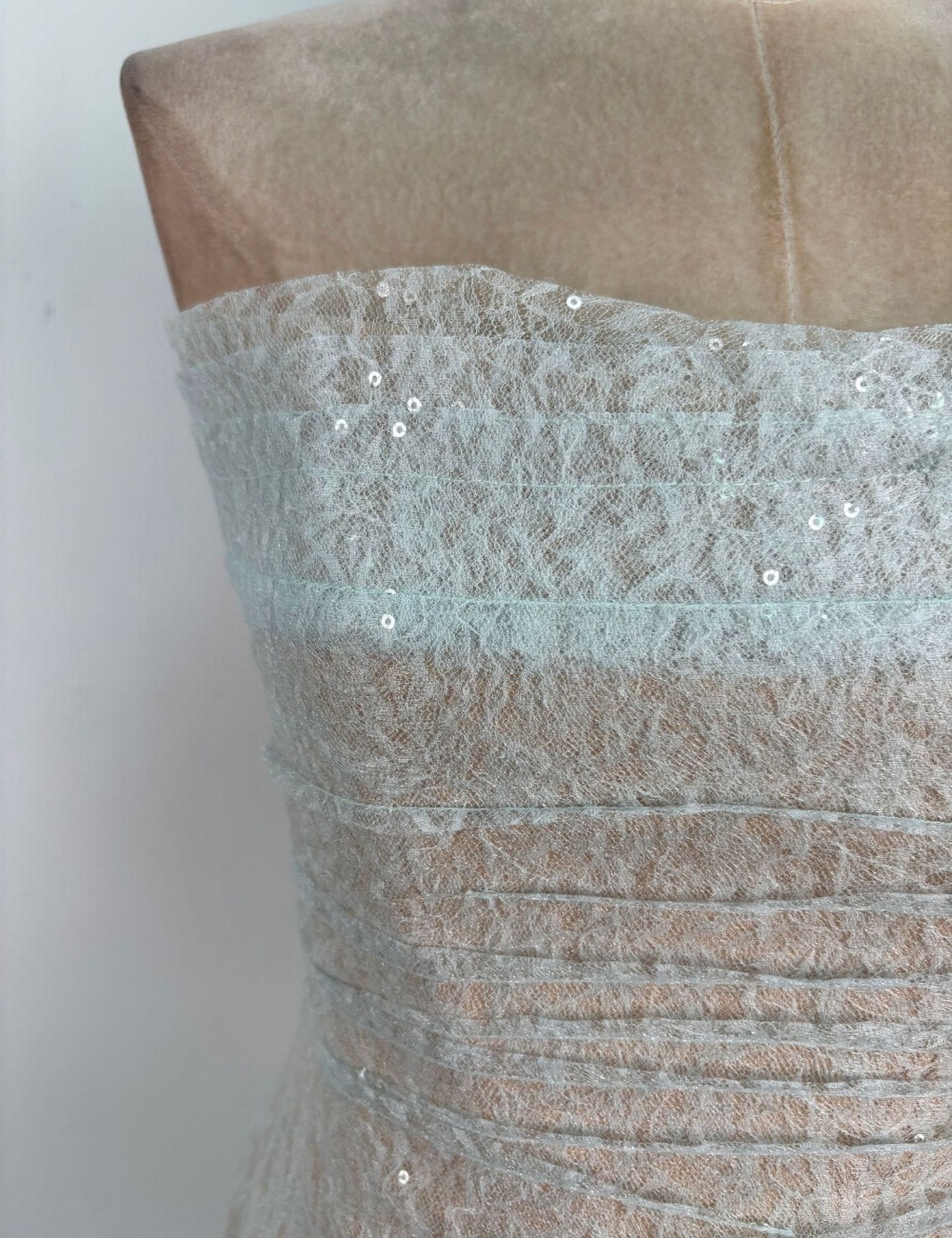 Niche light luxury long dress sequins lace dress