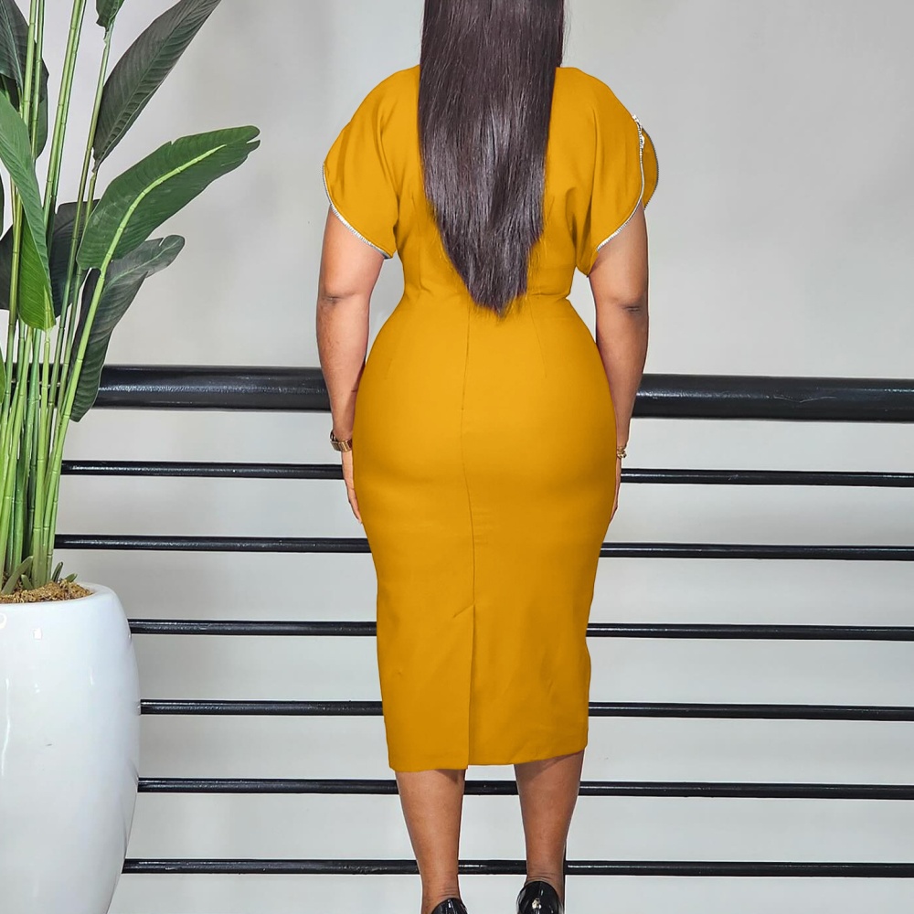 Elegant European style package hip temperament dress