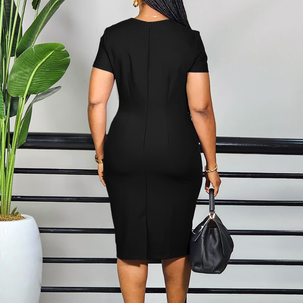 Large yard elegant pure summer fashion dress for women