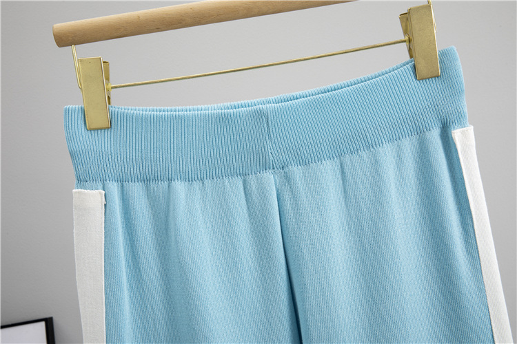 Temperament long pants sweater 2pcs set for women