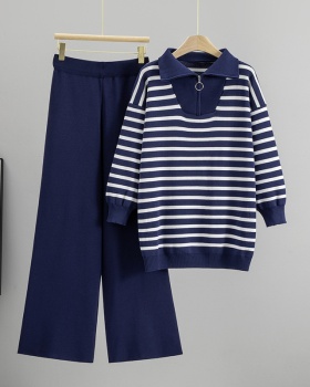 Wide leg pants 2pcs set for women