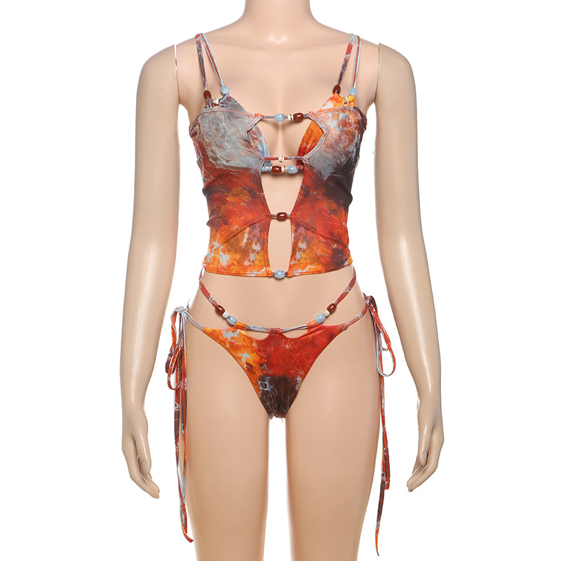 Sexy European style fashion summer swimwear 3pcs set