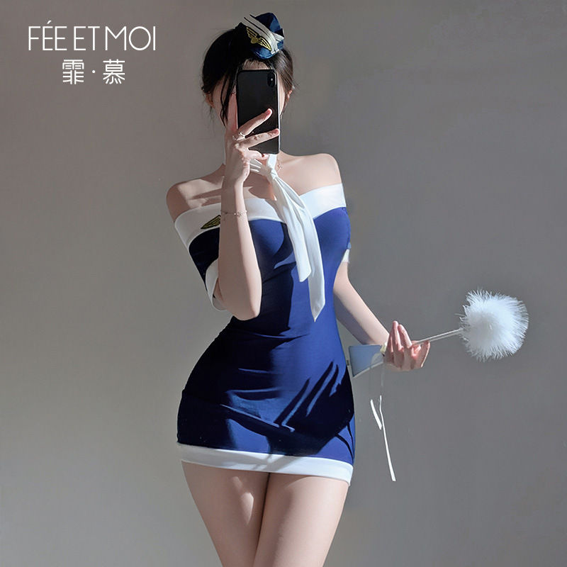 Enticement sexy Sexy underwear strapless skirt a set