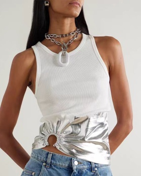 Spring and summer rock metal tops maiden sleeveless vest