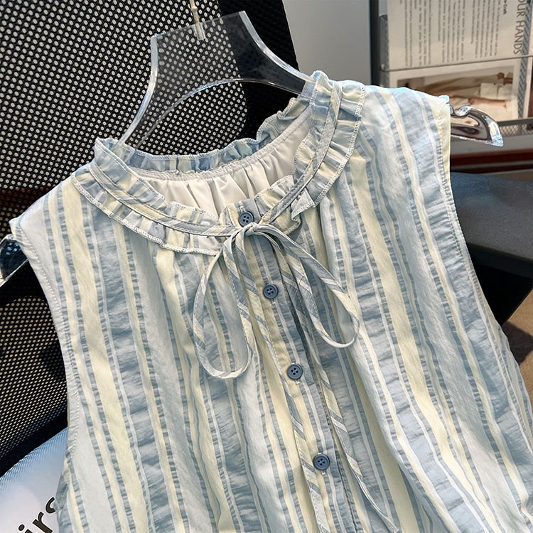 Frenum silk vest temperament summer sleeveless tops