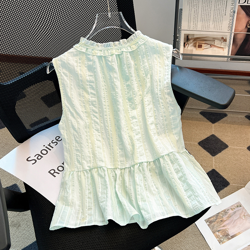 Frenum silk vest temperament summer sleeveless tops