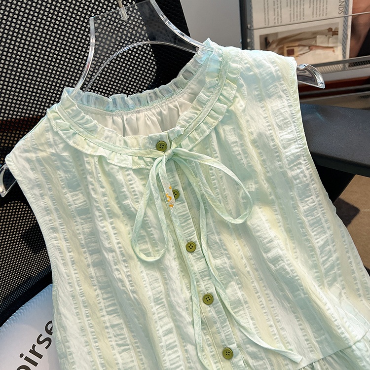Frenum silk vest temperament summer sleeveless tops