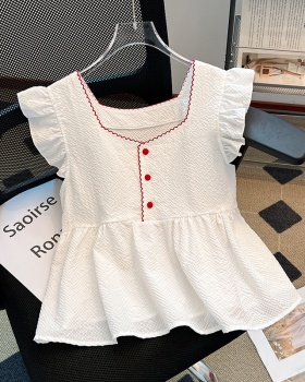 Show young maiden doll shirt square collar tops for women