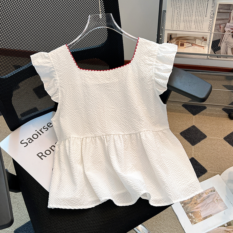 Show young maiden doll shirt square collar tops for women