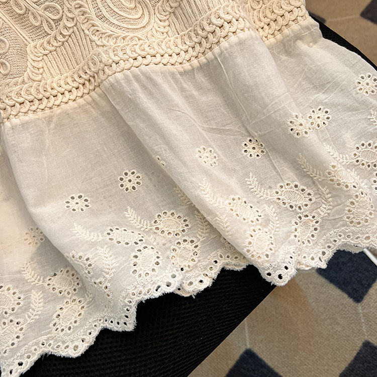 Bohemian style hollow tops sleeveless vest for women