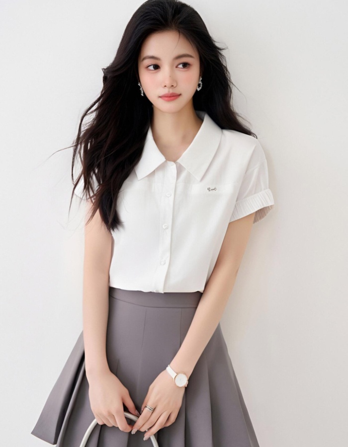Summer shirt temperament tops for women