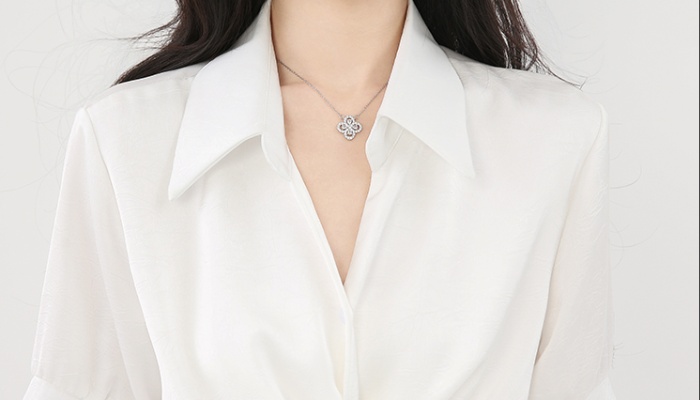 Niche Western style tops wear satin shirt for women