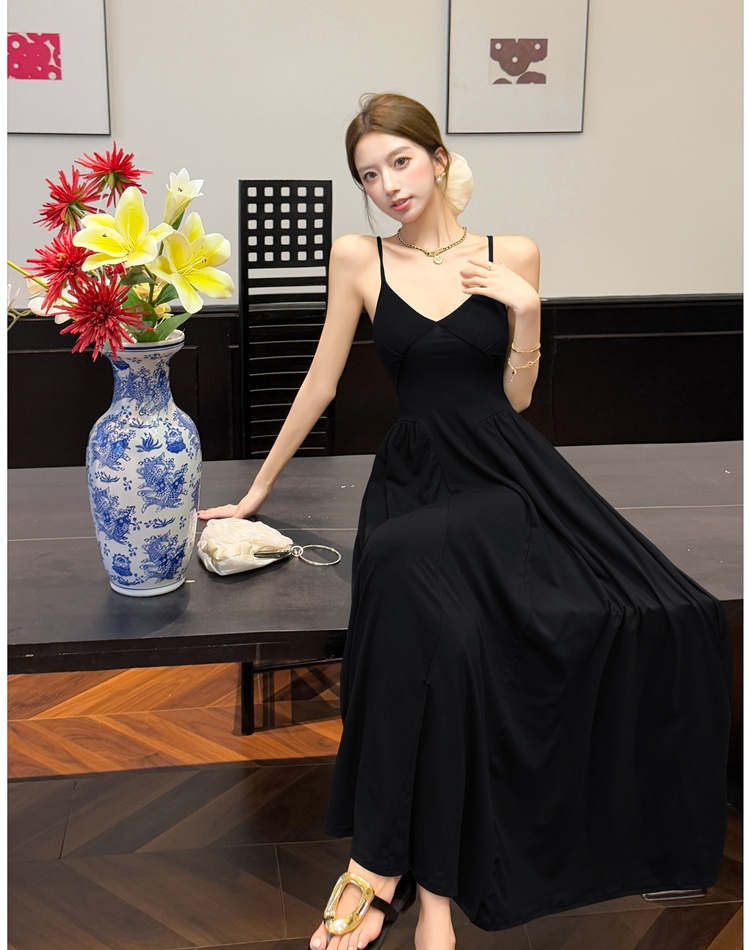 Halter sling long dress bandage dress for women