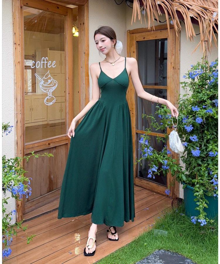 Halter sling long dress bandage dress for women