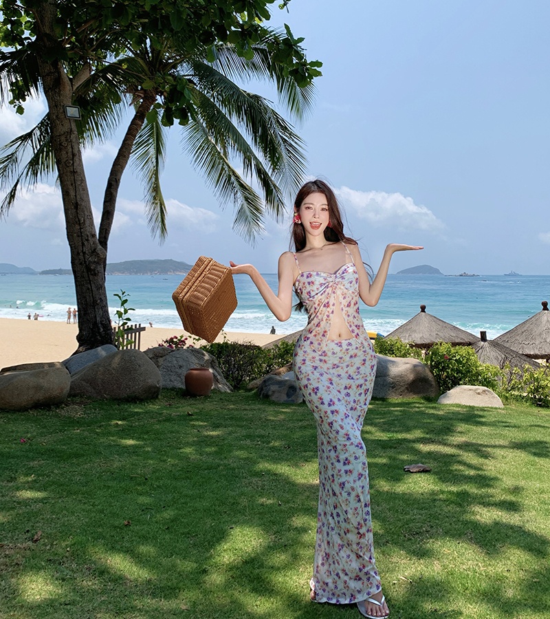 Island flair fashion high waist short skirt a set