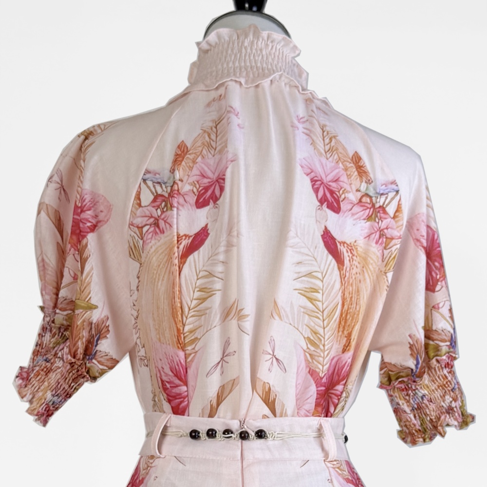 Retro beading shirt fashion summer shorts a set