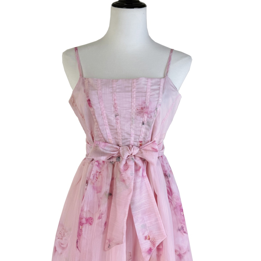 Frenum printing dress France style long dress