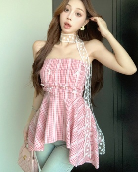 Summer tops irregular small shirt for women
