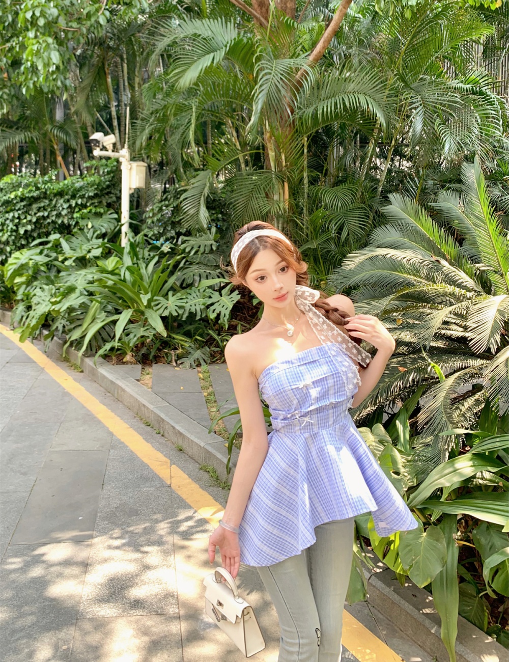 Summer tops irregular small shirt for women