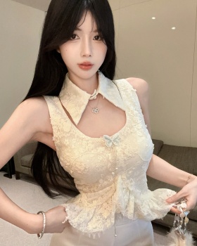 Sequins stereoscopic tops butterfly decoration vest