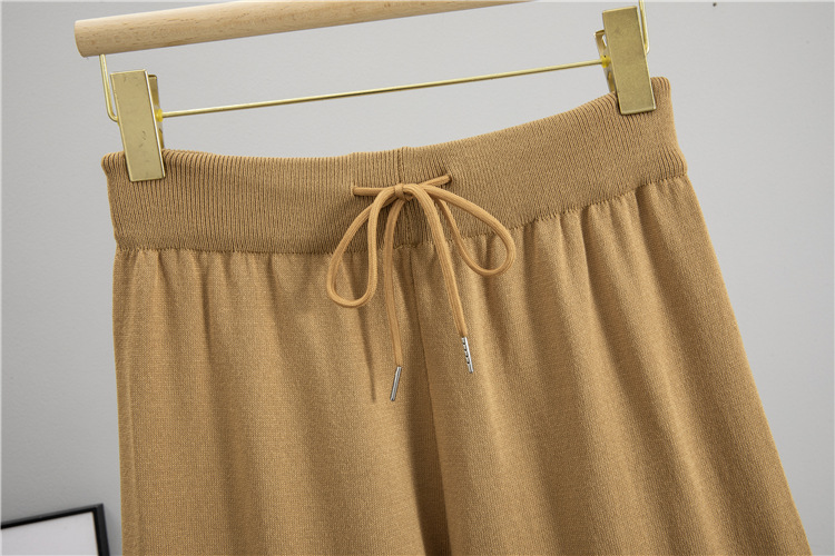 Casual short sleeve T-shirt summer long pants 2pcs set